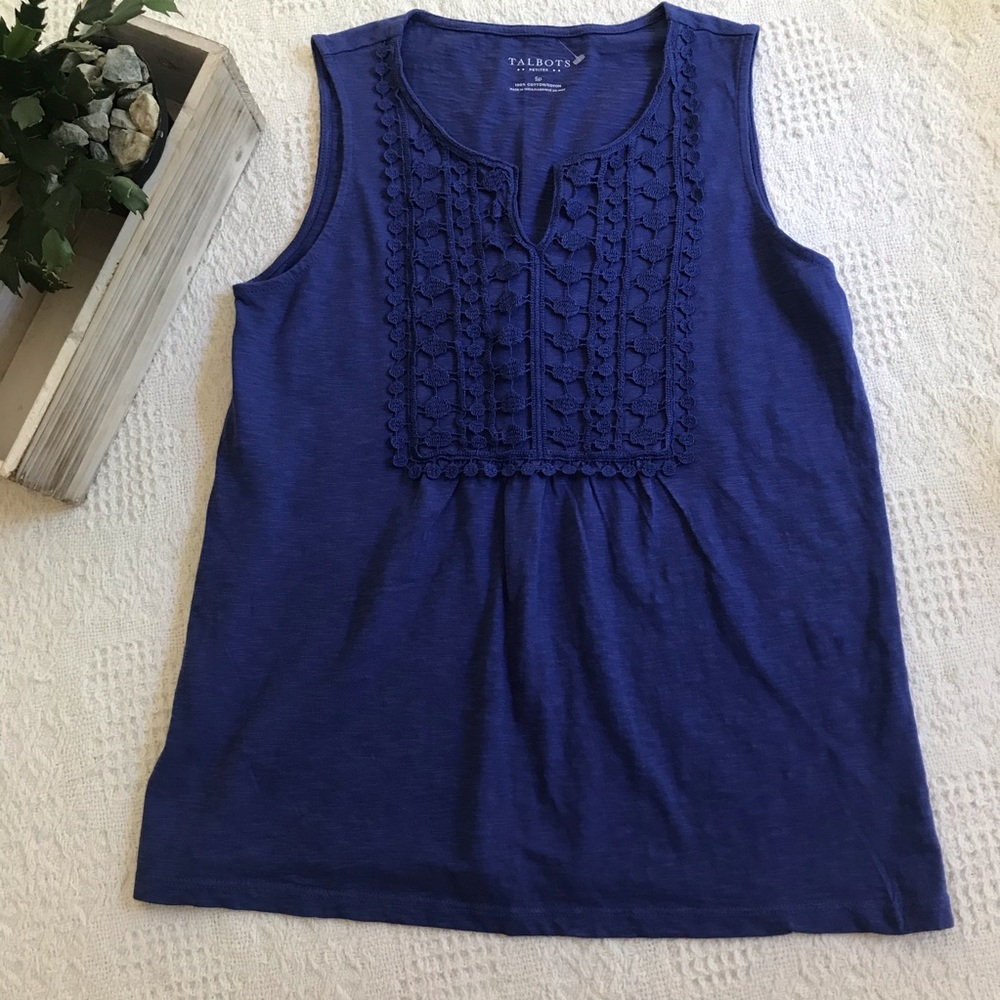 NWOT Talbots blue tank